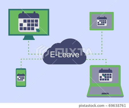 Online leave form that can apply anywhere to request leave vector 69638761