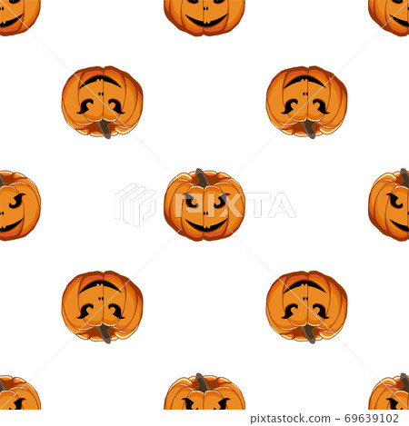 Illustration on theme big colored pattern Halloween 69639102