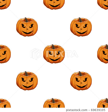 Illustration on theme big colored pattern Halloween 69639105