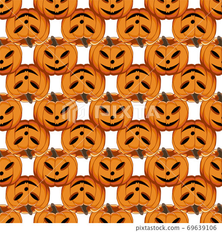 Illustration on theme big colored pattern Halloween 69639106