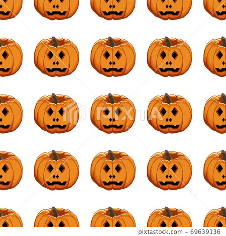 Illustration on theme big colored pattern Halloween 69639136