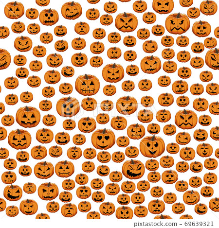 Illustration on theme big colored pattern Halloween 69639321