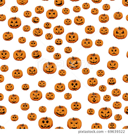 Illustration on theme big colored pattern Halloween 69639322