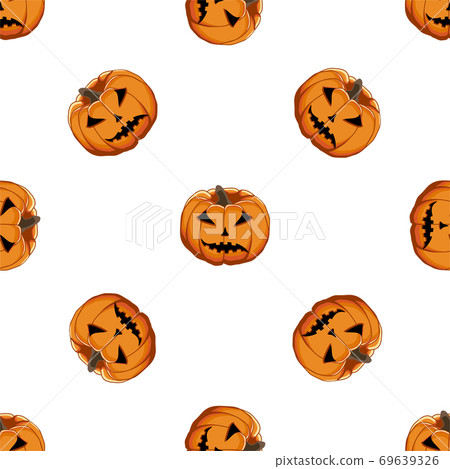 Illustration on theme big colored pattern Halloween 69639326