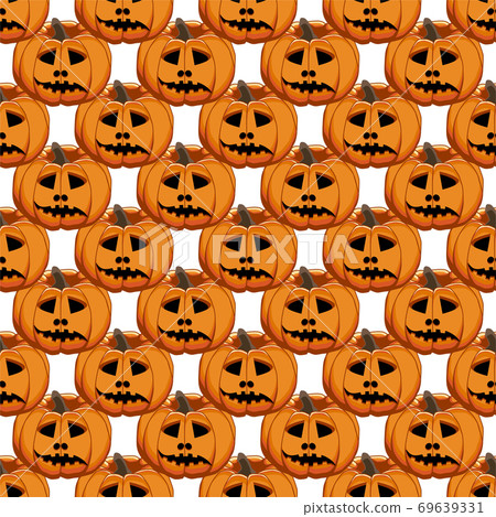 Illustration on theme big colored pattern Halloween 69639331