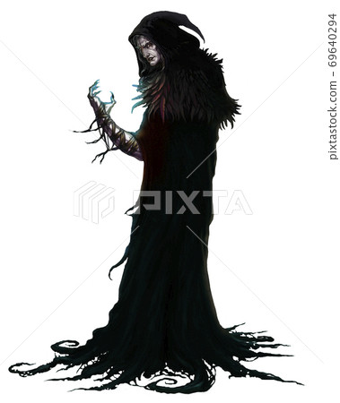 Black magician Warlock. black magic character... - Stock Illustration  [69640294] - PIXTA