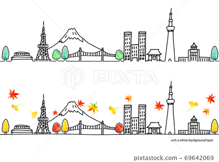 秋天的東京城市景觀圖集 69642069