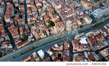 Cityscape Istanbul, Turkey. Photo from the bird's-eye view 69644266