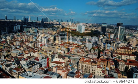 Cityscape Istanbul, Turkey. Photo from the bird's-eye view 69644271