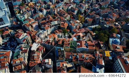 Cityscape Istanbul, Turkey. Photo from the bird's-eye view 69644272