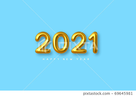 2021 New Year sign. 2021 New Year sign. 69645981