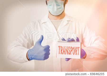 Conceptual hand writing showing Transport 69646205