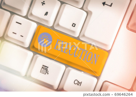 Word writing text Execution. Business concept for Word writing text Execution. Business concept for 69646264
