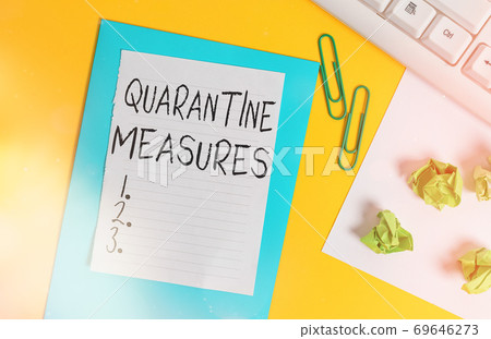 Word writing text Quarantine Measures. Business Word writing text Quarantine Measures. Business 69646273