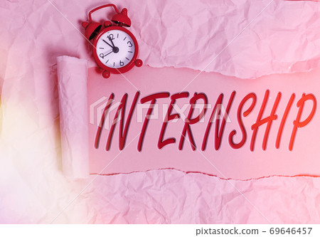 Word writing text Internship. Business concept for Word writing text Internship. Business concept for 69646457