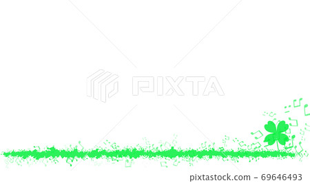 Heading note and four-leaf clover - Stock Illustration [69646493] - PIXTA