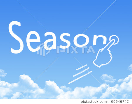 season message cloud shape 69646742