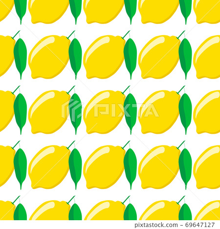 Illustration on theme big colored seamless yellow lemon Illustration on theme big colored seamless yellow lemon 69647127