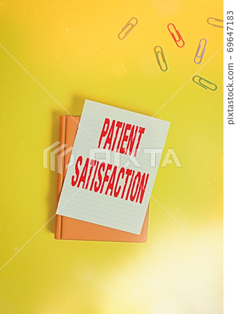 Text sign showing Patient Satisfaction. Conceptual 69647183