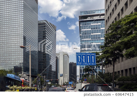 City center with high-rise buildings City center with high-rise buildings 69647415