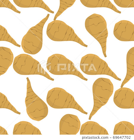 Illustration on theme of bright pattern jerusalem artichoke Illustration on theme of bright pattern jerusalem artichoke 69647702