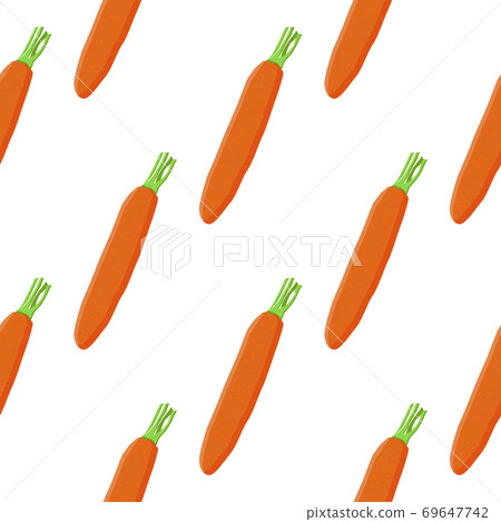 Illustration on theme of bright pattern yellow carrots Illustration on theme of bright pattern yellow carrots 69647742