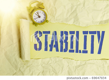 Handwriting text writing Stability. Concept 69647834