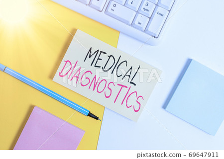Word writing text Medical Diagnostics. Business 69647911