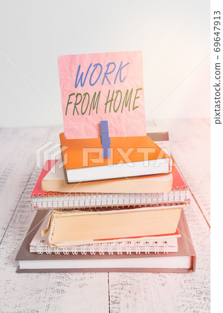 Word writing text Work From Home. Business concept 69647913