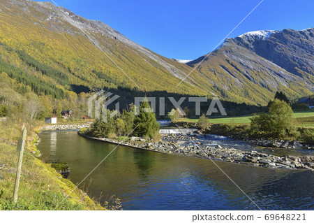 view of the mountain river view of the mountain river 69648221