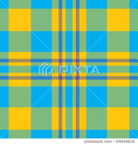 Pixel background vector design. Modern seamless pattern plaid. Square texture fabric. Tartan scottish textile. Beauty color madras ornament. Pixel background vector design. Modern seamless pattern plaid. Square texture fabric. Tartan scottish textile. Beauty color madras ornament. 69648626