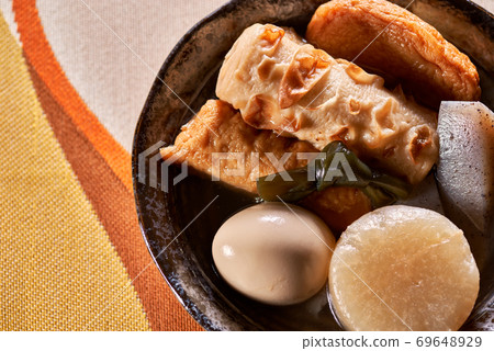 Oden on a black plate 69648929