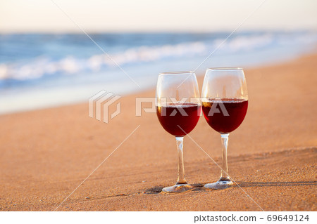 two glasses of wine two glasses of wine 69649124