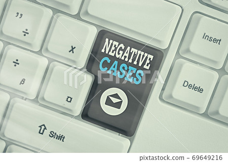 Word writing text Negative Cases. Business concept 69649216