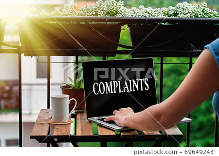 Word writing text Complaints. Business concept for Word writing text Complaints. Business concept for 69649243