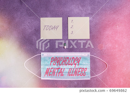 Text sign showing Psychology Mental Illness 69649862