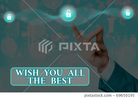 Text sign showing Wish You All The Best Text sign showing Wish You All The Best 69650195