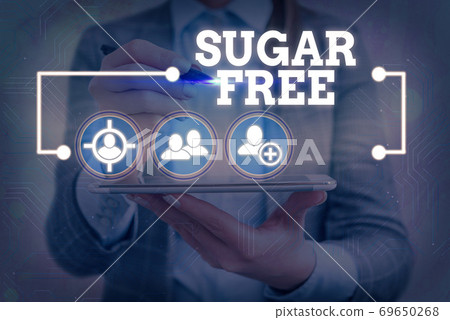 Text sign showing Sugar Free. Conceptual photo do Text sign showing Sugar Free. Conceptual photo do 69650268