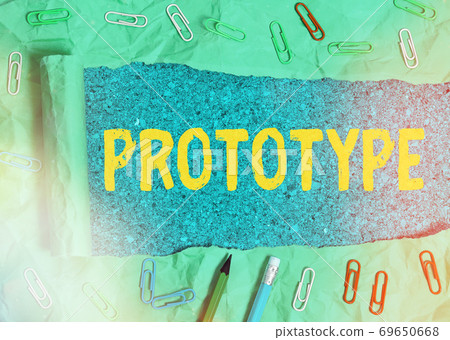 Text sign showing Prototype. Conceptual photo Text sign showing Prototype. Conceptual photo 69650668