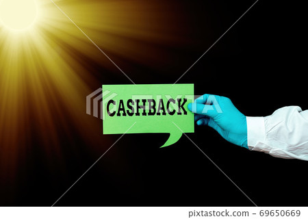 Word writing text Cashback. Business concept for Word writing text Cashback. Business concept for 69650669