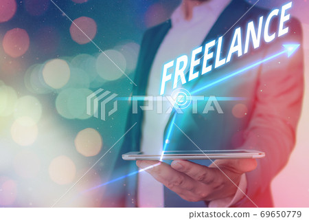 Word writing text Freelance. Business concept for 69650779