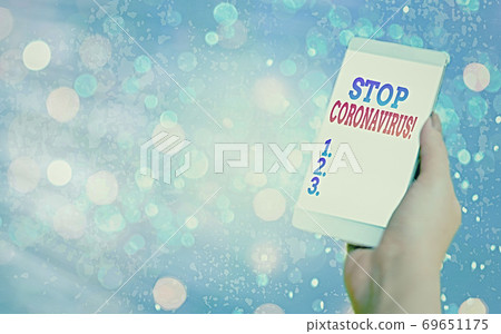 Text sign showing Stop Coronavirus. Conceptual 69651175