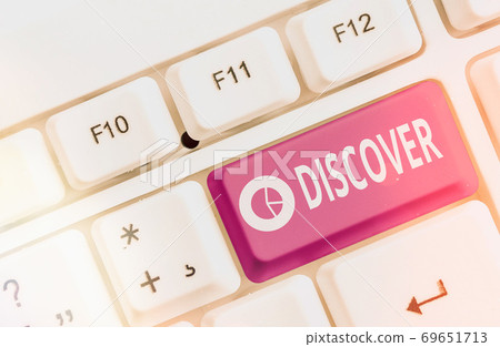 Text sign showing Discover. Conceptual photo 69651713