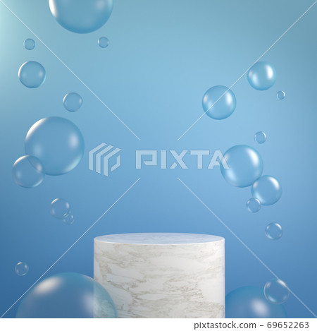 Mockup White Marble Podium With Clear Bubble Background 3d Render Mockup White Marble Podium With Clear Bubble Background 3d Render 69652263