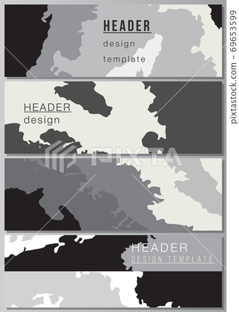 Vector layout of headers, banner design templates for website footer design, horizontal flyer design, website header backgrounds. Landscape background decoration, halftone pattern grunge texture. Vector layout of headers, banner design templates for website footer design, horizontal flyer design, website header backgrounds. Landscape background decoration, halftone pattern grunge texture. 69653599