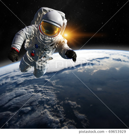 Concept of conquering the universe by the human race. Elements of this image furnished by NASA Concept of conquering the universe by the human race. Elements of this image furnished by NASA 69653929