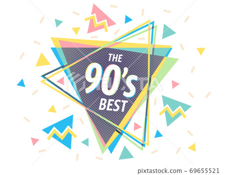 Vintage vector poster with pyramids 69655521