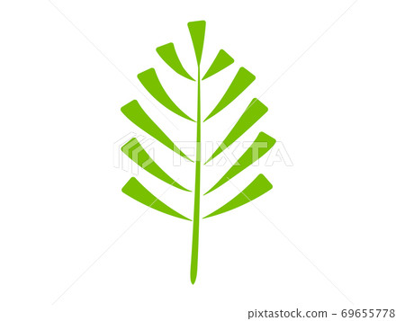 Green abstract leaf icons naturalon white... - Stock Illustration ...