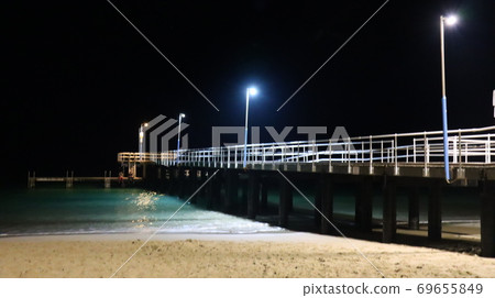 Pier in the middle of the night Pier in the middle of the night 69655849