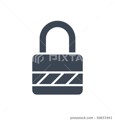 Padlock Vector Glyph Icon - Stock Illustration [69655941] - PIXTA